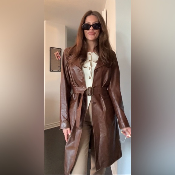 Vintage Rudsak Brown leather coat - Picture 11 of 17